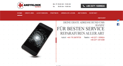 Desktop Screenshot of handyklinik-iserlohn.de