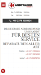 Mobile Screenshot of handyklinik-iserlohn.de