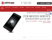 Tablet Screenshot of handyklinik-iserlohn.de